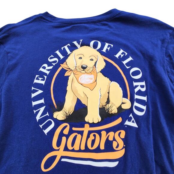 UF UNIVERSITY of FLORIDA GATORS WOMEN LONG SLEEVE T-SHIRT SZ M DOG PUPPY PET - Picture 1 of 7